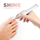 Fancii Professional Electric Manicure & Pedicure Nail File Set with Stand - The Complete Portable Nail Drill System with Buffer, Polisher, Shiner, Shaper and UV Dryer (Champagne Gold) Fancii