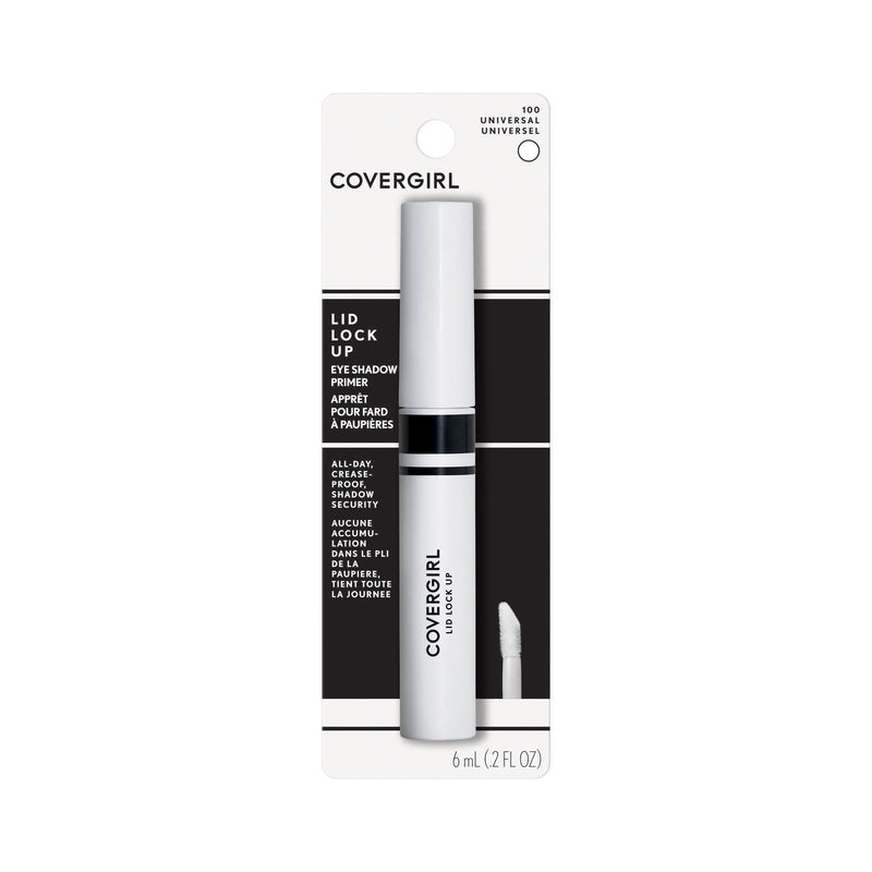 COVERGIRL Lid Lock Up Eyeshadow Primer, Clear, All-Day, Dries Quickly, .06 Pound, Crease-Proof, Shadow Security, Maximizes the Wear and Intensity of Shadow, Preps Lids for All-Day Wear COVERGIRL