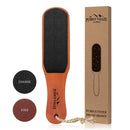 Pumice Stone Foot File - Wooden Pedicure Feet Scrubber with Handle for Callus, Dry, and Dead Skin Removal - Heel Scraper for Feet, Hands, and Body Exfoliation - Perfect Foot Filer for Use in Shower Pumice Valley