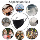 Sparkly Mesh Face Mask Reusable Face Bandanas Decorative Halloween Nightclub Costume Party Masks for Women (Black + Blue) Auriviz