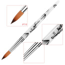 Accmor 3D Nail Art Brush for Acrylic Powder, Acrylic Nail Art Design Brush Nail Art Tool (Size