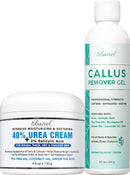 Ebanel Set of Professional Callus Remover for Feet, and Urea Cream 40% Plus Salicylic Acid 2%, Heel Foot Callus Remover Gel Exfoliator Dead Skin Cuticle Removal Toenail Softener Keratolytic Pedicure Infinity Warehouse