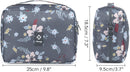 Hanging Travel Toiletry Bag Cosmetic Make up Organizer for Women and Girls Waterproof (B-Dark Flower) Narwey Store