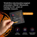 MitoQ Longevity Cellular Water Daily Powdered Drink Mix Natural Orange Flavor - Mitochondria-targeted Antioxidant - Cell Energy and Metabolism for Better Aging (Orange, 30 Packets) Infinity Warehouse