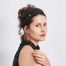 BLOM Original Boho 2-Pack Headbands for Women- Non-Slip Knotted Headband- Women Hair Band Made in Bali- 6" Wide Multistyle Elastic Head Wrap Perfect for Running, Yoga, Travel, Workouts & Fashion BLOM