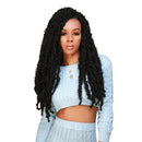 AU-THEN-TIC Butterfly Locs Crochet Hair Distressed Faux Locs Crochet Soft Locs Pre Looped Hair Extensions (18 Inch (Pack of 6), 27) GLAM21USA