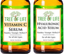 Anti Aging Serums - Vitamin C Serum and Hyaluronic Acid Serum 2-Pack Set (1 of each Anti Wrinkle Serum) Flawless. Younger. Perfect. Store