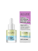 Acure Radically Rejuvenating Dual Phase Bakuchiol Serum, 100% Vegan, Provides Anti-Aging Support, Eggplant & Tumeric, Soothes, Hydrates & Antioxidant Rich, 0.67 Fl Oz Acure