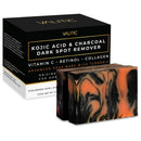 VALITIC Charcoal Kojic Acid Turmeric Black Soap for Dark Spots, 4 Pack Infinity Warehouse