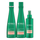 Nexxus Unbreakable Care Shampoo Conditioner and Leave-In Spray 3 Pack For Fine and Thin Hair with Keratin Collagen Biotin 13.5 oz 6 oz Infinity Warehouse