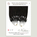 Ugeat Micro Beads Human Hair Extensions 20 Inch Micro Ring Hair Extensions Darkest Brown