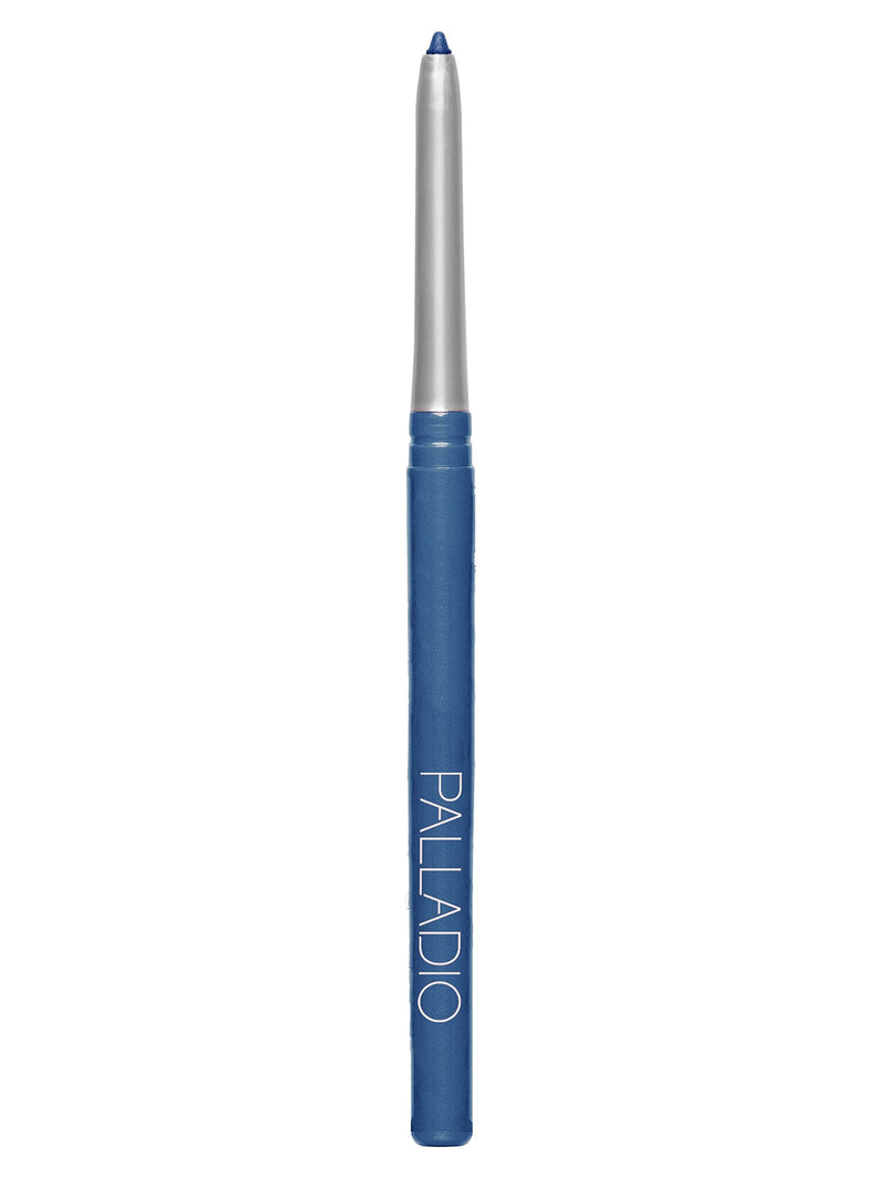 Palladio Retractable Waterproof Eyeliner, Ocean Blue, Richly Pigmented and Creamy, Slim Twist Up Pencil Eyeliner, No Smudge Formula with Long Lasting Application, No Eyeliner Sharpener Required Palladio