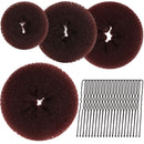 Teenitor 4pcs Hair Bun Maker-Brown Teenitor