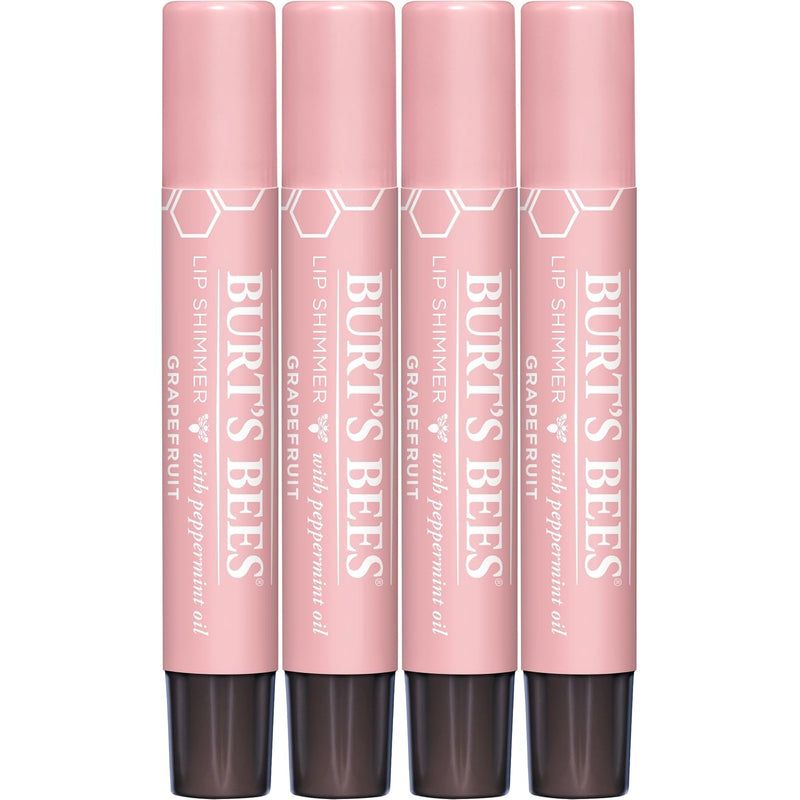 Burt's Bees Lip Shimmer Pink Collection, Tinted Lip Balm Stick, Moisturizing for All Day Hydration with Natural Glowy Pigmented Finish & Buildable Color, 3 Shades; Value Pack, 3 Tubes x 0.09 Oz Infinity Warehouse
