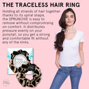 invisibobble Sprunchie Spiral Hair Ring - Purrfection - Scrunchie Stylish Bracelet, Strong Elastic Grip Coil Accessories for Women - Gentle for Girls Teens and Thick Hair invisibobble