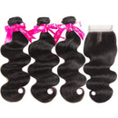 Beauty Princess Body Wave Human Hair 3 Bundles Double Weft 8A Brazilian Hair Bundles (14 16 18+12inch hair) Wingirl Store