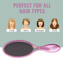 Wet Brush Princess Wholehearted Original Detangler Brush - Disney's Collections Jasmine, Dark Purple - All Hair Types - Ultra-Soft IntelliFlex Bristles Glide Through Tangles with Ease Wet Brush Store