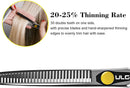 Professional Hair Thinning Scissors 6.5 Inches ULG Blending Teeth Shears Texturizing Haircut Scissors Japanese Stainless Steel with Adjustable Tension Screw for Salon Barber Hairdresser ULG Store