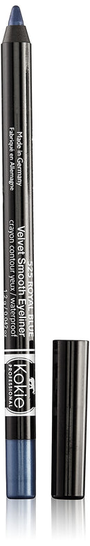 Kokie Cosmetics Waterproof Velvet Smooth Eyeliner Pencil, Royal Blue, 0.042 Ounce Kokie