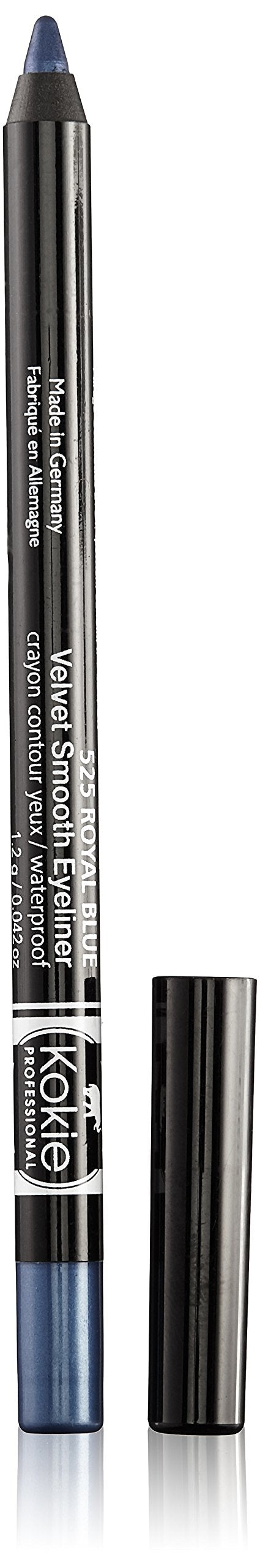 Kokie Cosmetics Waterproof Velvet Smooth Eyeliner Pencil, Royal Blue, 0.042 Ounce Kokie