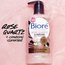 Bioré Rose Quartz + Charcoal Daily Face Wash, Oil Free Facial Cleanser Energizes Skin, Dermatologist Tested and Cruelty Free, 6.77 Ounces (Pack of 3) Bioré