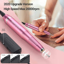 MelodySusie Electric Nail Drill, Portable Electric Nail Drill Machine for Acrylic Gel Nails, Professional Efile E File Manicure Pedicure Polishing Shape Tools, Pink, Gifts for Women MelodySusie