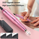 MelodySusie Electric Nail Drill, Portable Electric Nail Drill Machine for Acrylic Gel Nails, Professional Efile E File Manicure Pedicure Polishing Shape Tools, Pink, Gifts for Women MelodySusie