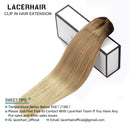 Lacerhair 140g Human Hair Clip in Hair Extensions Natural Hair Balayage Rooted