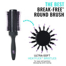 Wet Brush Volume & Body Round Brush - for Fine to Medium Hair - A Perfect Blow Out with Less Pain, Effort and Breakage - Concave Bristle Design Maximizes Volume Wet Brush