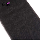 Odir 8A Brazilian Kinky Straight Human Hair 3 Bundles with Closure (24 26 28 + 20) Yaki Straight Bundles with Middle Part Closure Unprocessed Brazilian Virgin Human Hair Weave Natural Color Odir
