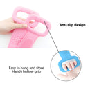 QGZ 2Pcs Long Silicone Back Scrubber for Shower, Back Cleaner, Silicone Shower Scrubber, Body Bath Brush, Exfoliating Loofah Brushes for Men and Women, Silicone Bath Scrubber, Double Sided QGZ