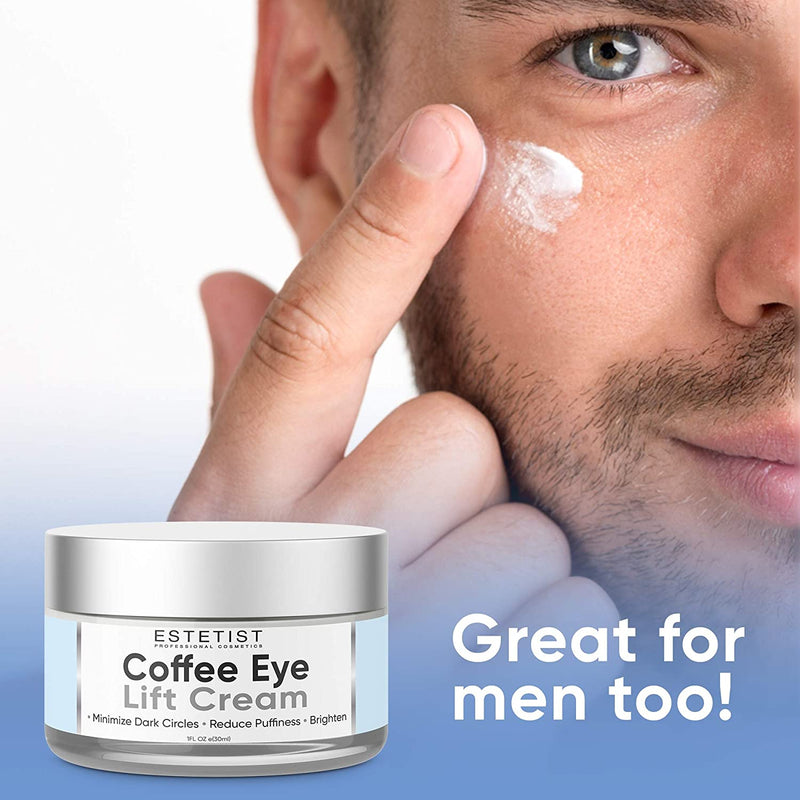 Caffeine Infused Coffee Eye Lift Cream - Reduces Puffiness, Brightens Dark Circles, & Firms Under Eye Bags - Anti Aging, Wrinkle Fighting Skin Treatment ESTETIST Store