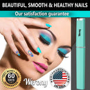 Nail File - Glass Nail File with Case - NEW COLOR - Premium Fingernail Files for Professional Manicure Nail Care - Crystal Nail File - Nail Files for Natural Nails WERONY