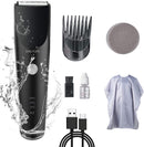 Body Trimmer for Men by Dailylife, All-in-one Electric Hair Clipper with Adjustable Guide Comb Ceramic Blade Heads, Waterproof Groin Hair Trimmer, Rechargeable Built-in Battery, Male Hygiene Razor DAILYLIFE