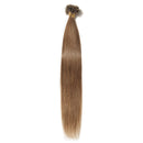 U Tip Pre Bonded Remy Human Hair Extensions 100 Strands Per Package Nail Tip Italian Keratin Fushion Hairpiece Long Straight Silky For Women