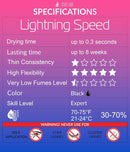 STACY LASH Lightning Speed Eyelash Extension Glue 10ml/0.34 fl.oz / 0.3 Sec Dry/Retention – 6-8 Weeks/Extra Strong Black Adhesive/Lash Tech Supplies Infinity Warehouse
