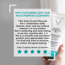 Vichy Pureté Thermale 3-in-1 One Step Facial Cleanser, Gentle Cleansing Milk, Toner, and Makeup Remover, 6.7 Fl Oz (Pack of 3) Vichy