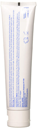 Desert Essence Tea Tree Oil Toothpaste - Mint - 6.25 Ounce - Refreshing Taste - Deep Cleans Teeth & Gums - Helps Fight Plaque - Sea Salt - Pure Essential Oil - Baking Soda - Promotes Healthy Mouth Desert Essence