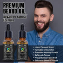 XIKEZAN Beard Kit for Men Grooming & Straightening Set w/Straightener | 2 Pack Oil | Balm | Comb | Scissor | Brush | Birthday Valentines Gifts | for Him Dad Men Boyfriend | Christmas Stocking Stuffers Infinity Warehouse