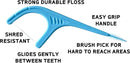 Trueocity Dental Flossers Brush Picks 4 Pack w/Travel Case (200 Total Count), Dental Floss Glides Easy Between Teeth, Flosser Helps Prevent Tooth Decay & Gum Disease, Easy Grip Handle, Mint Flavored Trueocity Store