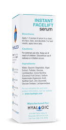 Hyalogic Spa Instant Facelift Serum With Hyaluronic Acid & Pepha Tight Formula to Lift, Firm & Tighten Skin, Reduces Fine Lines & Wrinkles, 0.47 fl. oz. Hyalogic