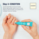 Onsen Secret Complete Nail Reboot Kit w/Cuticle Oil 10ml, Nail File 120/180 Grit Double Sided, A 3-Way Buffer Block & Cuticle Serum-15ml in Action | Super Value Pack Infinity Warehouse
