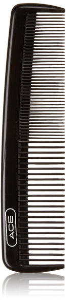 GOODY ACE Pocket Hair Comb for Men – 4.3 Inch, Black - Great for All Hair Types - Fine Comb Teeth for Thin to Medium Hair, Durable for Everyday and Professional Use GOODY