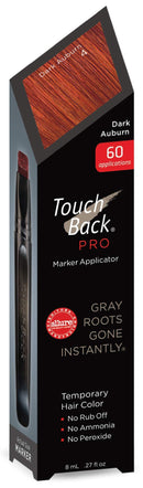 TouchBack PRO Gray Root Touch Up Marker Applicator - Real Hair Color Dark Auburn TouchBack