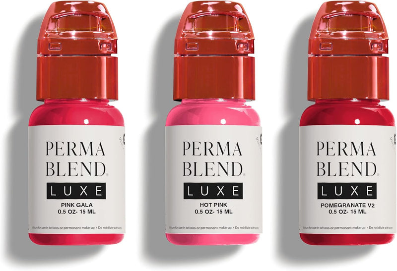 Perma Blend Luxe - Rose Lip Set - 3 Count (0.5 oz Each) Infinity Warehouse