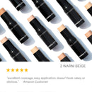 Camera Stick Foundation by True + Luscious - Full Coverage Cream Foundation - Non-Comedogenic & Hydrating Formula - Vegan, Paraben Free, & Cruelty Free - 0.49 oz (Shade 2: Warm Beige) True + Luscious Store