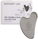 Mount Lai Rose Quartz Gua Sha Facial Tool – The Stone of Graceful Radiance – 100% Genuine Rose Quartz Stone Face Sculpting Tool for Lymphatic Drainage, Puffiness Reduction & Graceful Beauty Infinity Warehouse