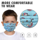 Pack of 50 Pieces Light Weight Unisex Adult Kids Fashion Face Covering Single Use, Dust Proof Multi Design To Choose From (Pack of 2 Kids Blue Unicorn and Pink Unicorn) Burro