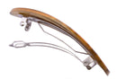Parcelona French Oval Leopard Tortoise Shell Large 4" Celluloid Automatic Hair Clip Hair Barrette - (Leopard Tortoise Shell) Parcelona
