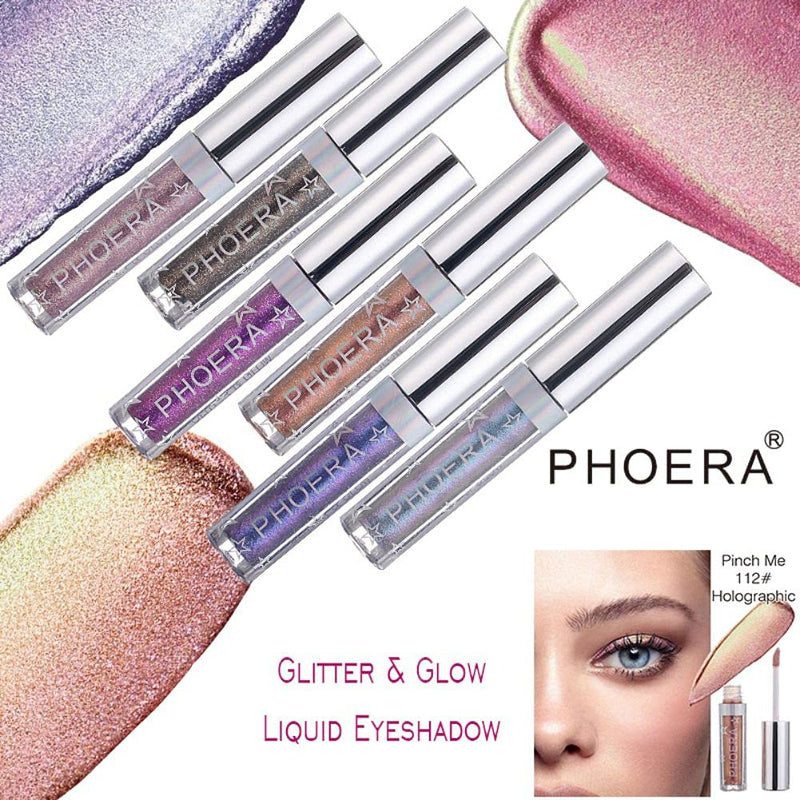 Glitter Eyeshadow，Makeup For Eyes Liquid Shimmer Sparkle Glow Light Colors Pencil Stick Shiny Long Lasting Waterproof Shining Eye Shadow Sets Metallic Pigments Metals Gloss Sparkling Pen Kit (A112) Eschindler